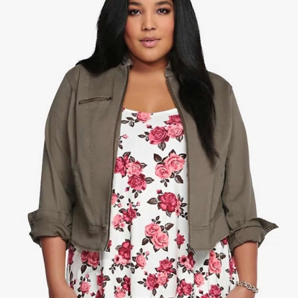 Torrid Twill Military | Moto Jacket 3X